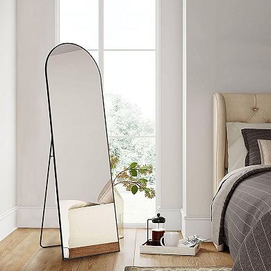 Full-Length Floor, Wall Mirror with Thin Aluminum Frame