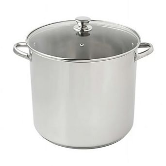 Stainless Steel Stock Pot with Glass Lid
