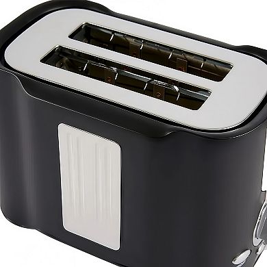 Quick-Heating Toaster with Wide Slots and Crumb Tray
