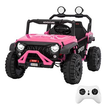 24V Kids Electric Ride On Car 4WD UTV Truck with Parent Remote Control and Music