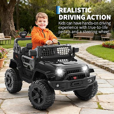 12V Kids Electric Ride-On Truck with Remote Control and Bluetooth Music