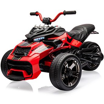 12V Kids Electric ATV Ride-On Quad with Dual Motors, Forward/Reverse and Music