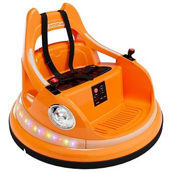 12V Kids Bumper Car with Parent Remote Control, 360 Spin, Lights and Music
