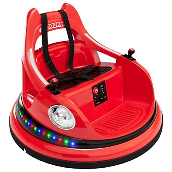 12V Kids Bumper Car with Parent Remote Control, 360 Spin, Lights and Music