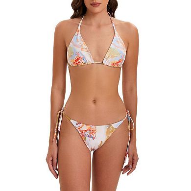 Women's 3 Piece Swimsuit Sets Swimwear Halter Bikini Set with Long Sleeve Crop Top