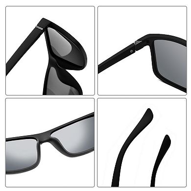 Kaelin Home Unisex Rectangular Vintage Polarized Driving Sunglasses