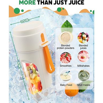 Portable Personal Blender, 12-Blade, USB Rechargeable, BPA-Free Smoothie Maker