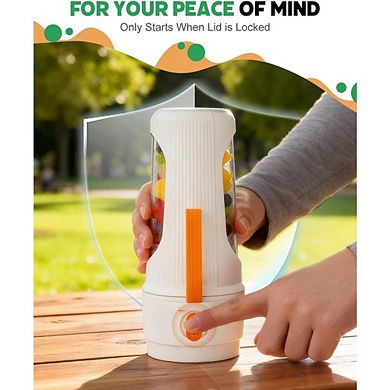 Portable Personal Blender, 12-Blade, USB Rechargeable, BPA-Free Smoothie Maker