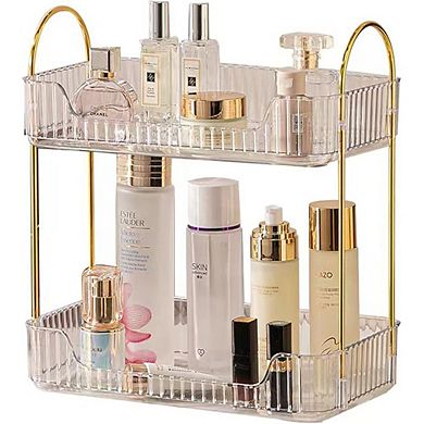 2-Tier Clear Countertop Organizer, Multi-Purpose Storage Shelf