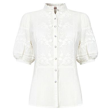 Joe Browns Women's Plus Size Lace Embroidered Blouse