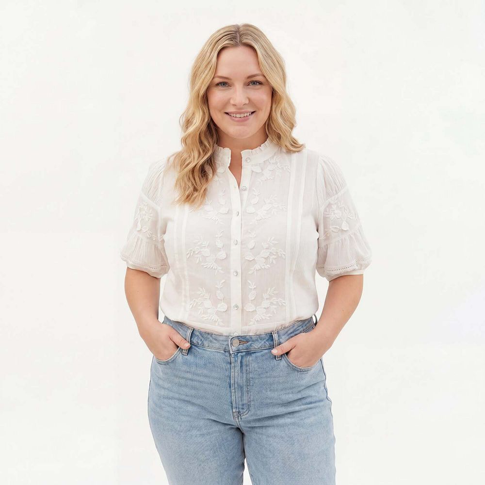 Joe Browns Women's Plus Size Lace Embroidered Blouse