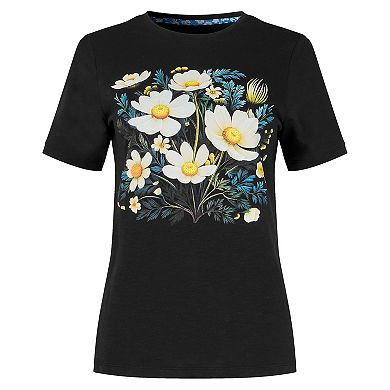 Joe Browns Women's Plus Size Cotton Slub Graphic Tee