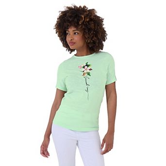 Joe Browns Women's Plus Size Cotton Slub Graphic Tee
