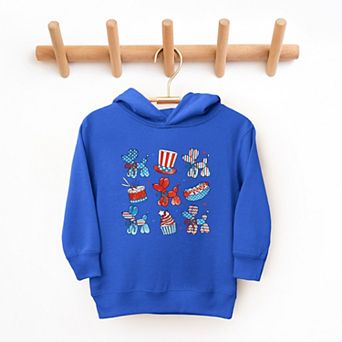 The Juniper Shop Patriotic Balloon Animal Chart Toddler Hoodie