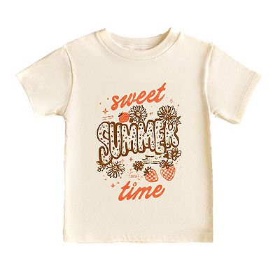 The Juniper Shop Sweet Summer Time Strawberry Toddler Short Sleeve Tee