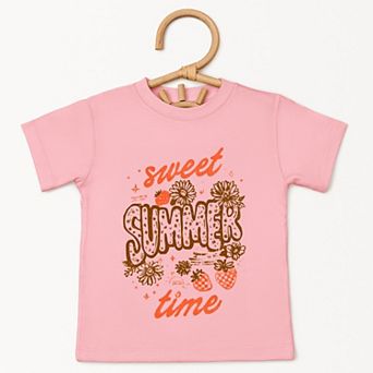 The Juniper Shop Sweet Summer Time Strawberry Toddler Short Sleeve Tee