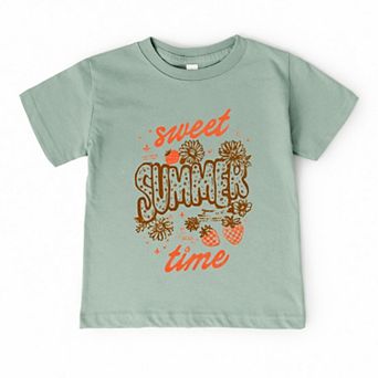 The Juniper Shop Sweet Summer Time Strawberry Toddler Short Sleeve Tee