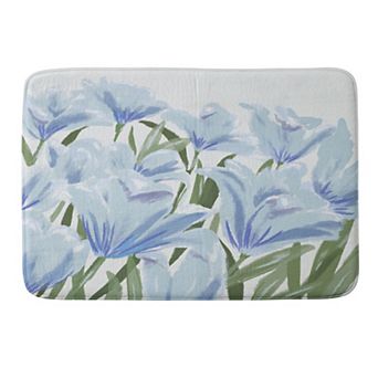 Society6 Floral Memory Foam Bath Mat