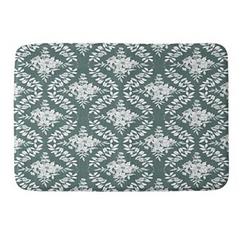 Society6 Floral Design Memory Foam Bath Mat