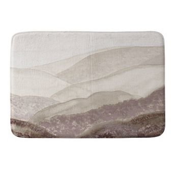 Society6 Japandi Mountains Memory Foam Bath Mat