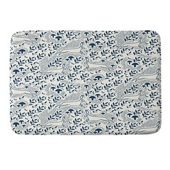 Society6 Moonshine Bunny Memory Foam Bath Mat