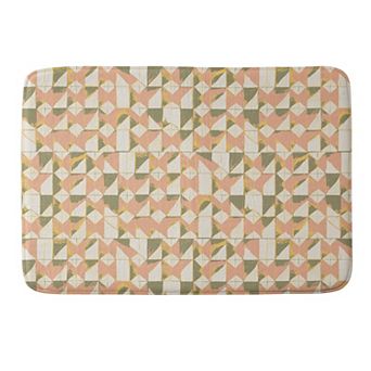 Society6 Geometric Memory Foam Bath Mat