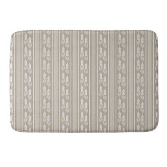 Society6 Striped Memory Foam Bath Mat