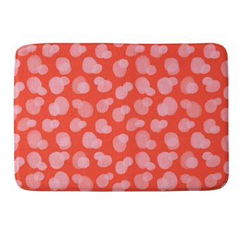 Society6 Abstract Dots Memory Foam Bath Mat