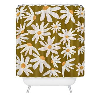Society6 Floral Printed Shower Curtain