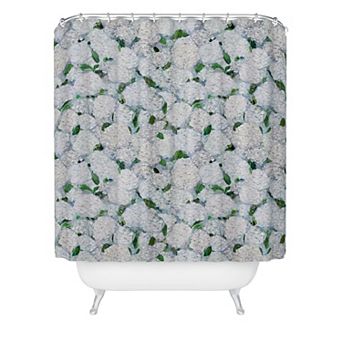 Society6 Hydrangea Garden Shower Curtain