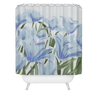 Society6 Floral Printed Shower Curtain