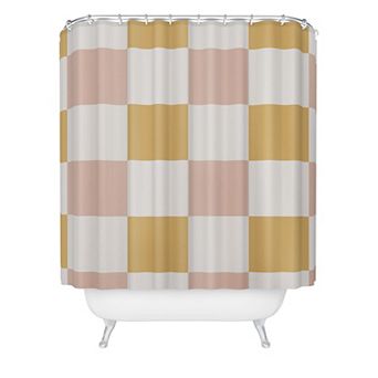 Society6 Spring Checkers Shower Curtain
