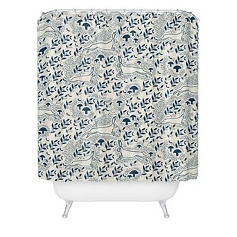 Society6 Moonshine Bunny Shower Curtain