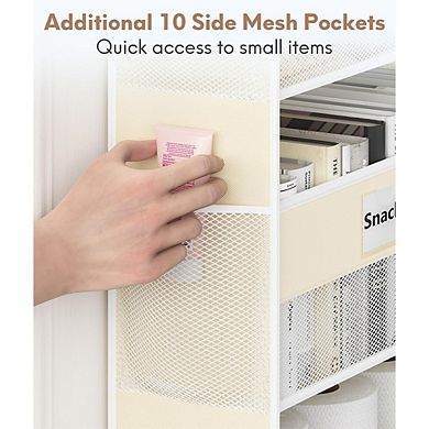 5-Shelf Over-the-Door Organizer, Hanging Storage for Bedroom & Nursery set of 2