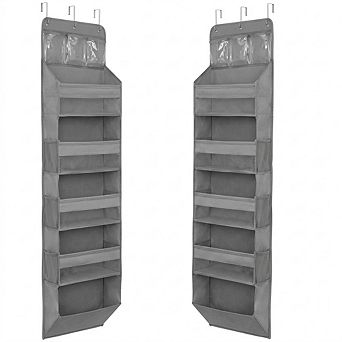 Over Door 5 tier Hanging Organizer with 5 Large and 6 Side Pockets
