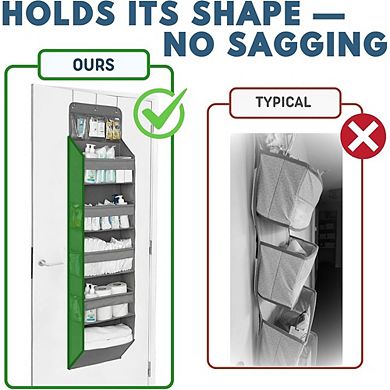 Over Door 5-Tier Hanging Organizer with 5 Large and 6 Side Pockets