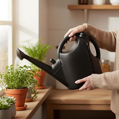 Watering Can 2.64 Gallon for Small Gardens Gentle Nozzle Durable Balanced Design Easy Grip Handle