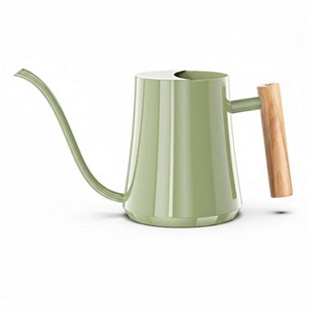 Watering Can Indoor Plants Metal Long Spout Decorative Comfortable Wooden Handle Premium Material