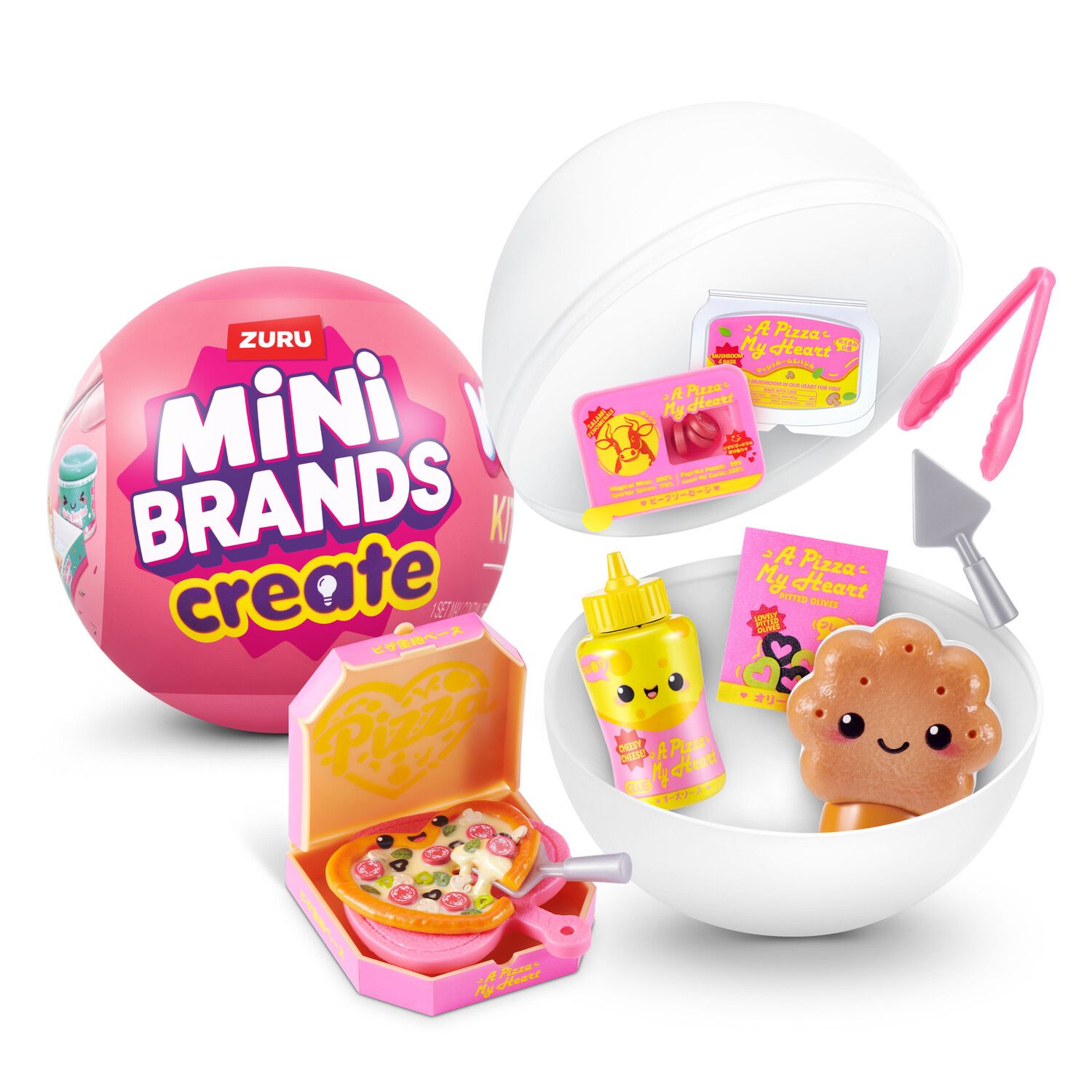 Детские фигурки Mini Brands Mini Create Kawaii Kitchen Capsule Series 1 Collectible Toy - Styles May Vary — фото 1