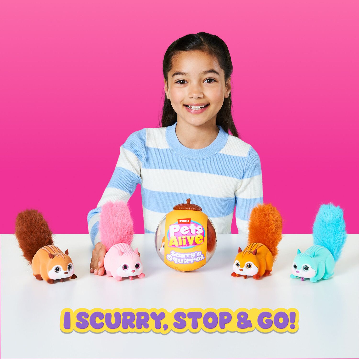 Детские фигурки Pets Alive Scurry'n Squirrel Interactive Plush Toy - Styles May Vary — фото 7