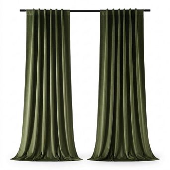 Velvet Blackout Curtains Thermal Insulated Drapes for Bedroom & Living Room