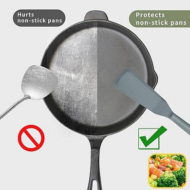 2-Piece Silicone Spatula Set, Heat-Resistant, Nonstick Cooking