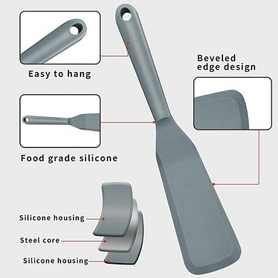 2-Piece Silicone Spatula Set, Heat-Resistant, Nonstick Cooking