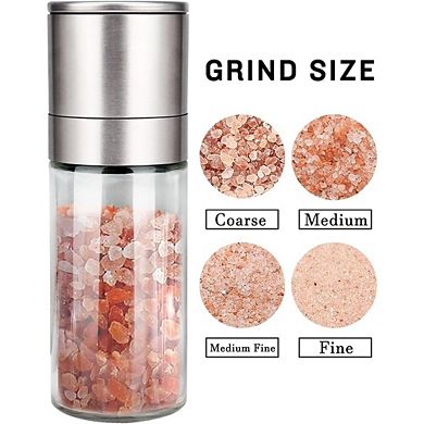 Electric Pepper Grinder, Rechargeable, Adjustable Coarseness, LED Light