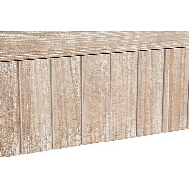 Trikiousd 59" Farmhouse Console Table Vintage Crafted Entryway Table with 2 Hidden Handle Drawers