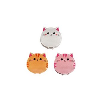 Emberly 3-Pack Fat Cat Mini Hair Clips