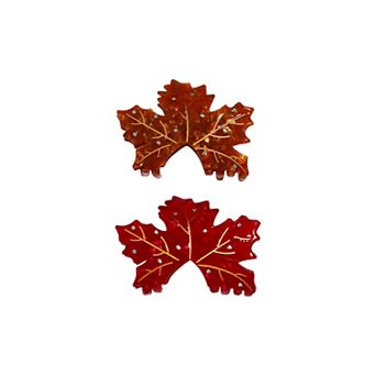 Emberly 2 pc Autumn Leaves Hair Claw Set