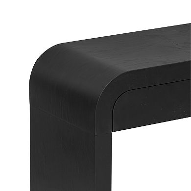 Trikiousd 60" Wooden Entryway Table Multi-Functional Console Table with 2 Drawers & Metal Handles