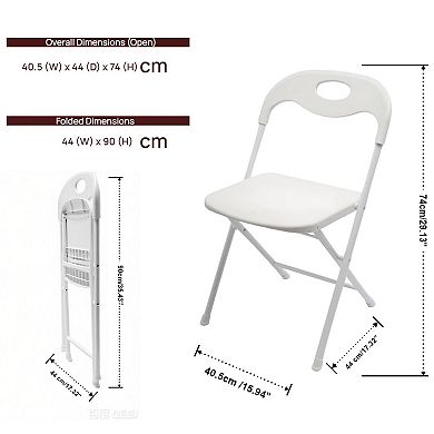 6 Pack Folding Chair Heavy Duty Portable Commercial Event Party Wedding Home