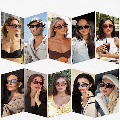 Kaelin Home Retro Polarized Hexagon Sunglasses